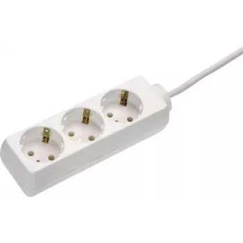 Steckdosenleiste AS Schwabe 13911, Schuko-Steckdosen, 1 Stück, weiß