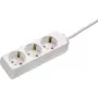 Steckdosenleiste AS Schwabe 13911, Schuko-Steckdosen, 1 Stück, weiß