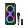 Tragbares Musikcenter MANTA SPK0401B100 Bluetooth-Lautsprecher, 100 W Spitzenleistung, UKW-Radio, Karaoke, eingebauter Akku, X-BASS