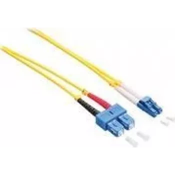 LogiLink - Patchkabel - LC/UPC Einzelmodus (M) auf SC/UPC Einzelmodus (M) - 1 m - Glasfaser - Duplex - 9/125 Mikrometer - OS2 - Halogenfrei - Gelb
