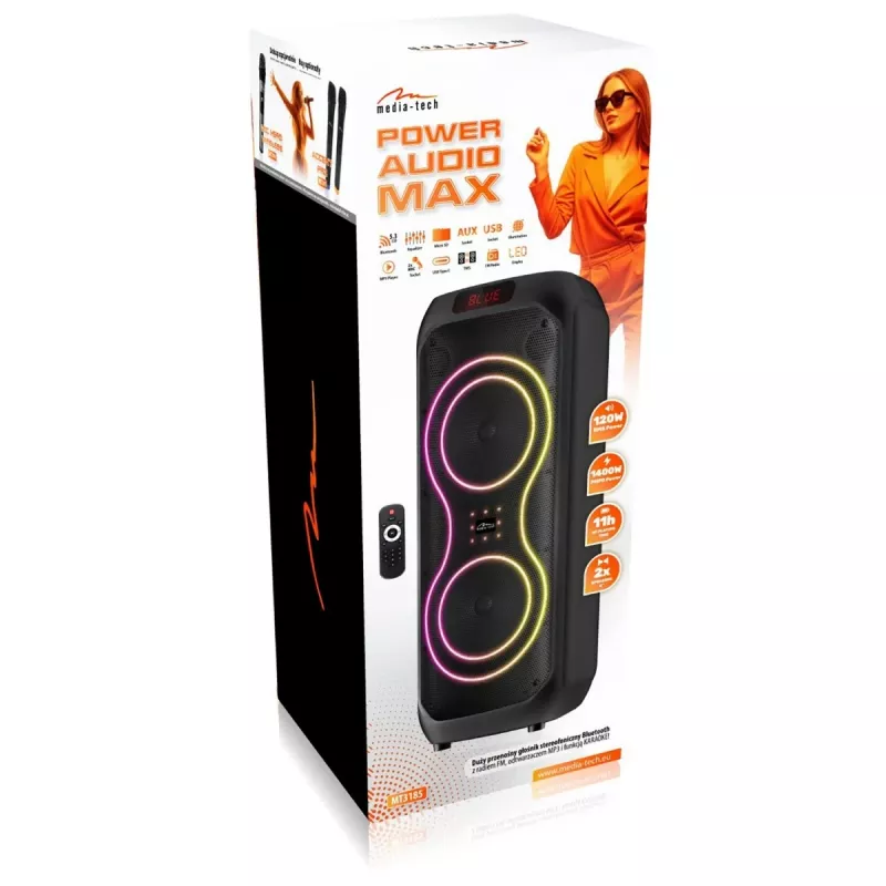 Tragbarer großer Lautsprecher Power Audio MAX MT3185