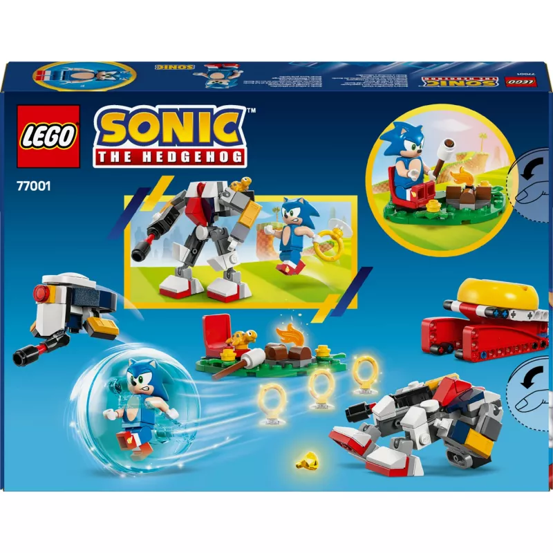 Konstruktionsspielzeug LEGO Sonic the Hedgehog 77001 Campfire Showdown Spielset, 177 Teile, 1 Minifigur, Alter 7+