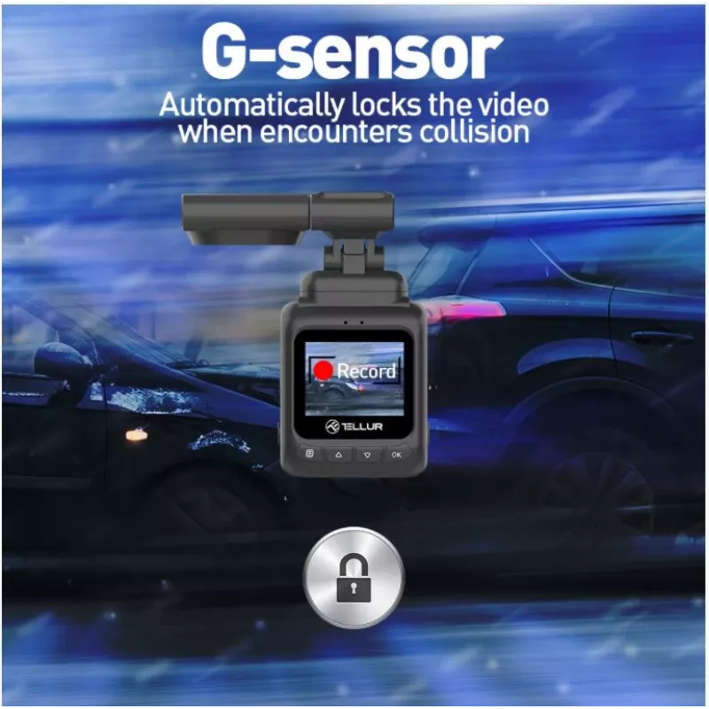Dash Cam Tellur Dash Patrol DC2 FullHD 1080P GPS Schwarz