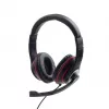 Kabelgebundenes Gaming-Headset GEMBIRD MHS-03-BKRD — binaural, ohrumschließend, 3,5 mm, 1,8 m Kabel, rot/schwarz