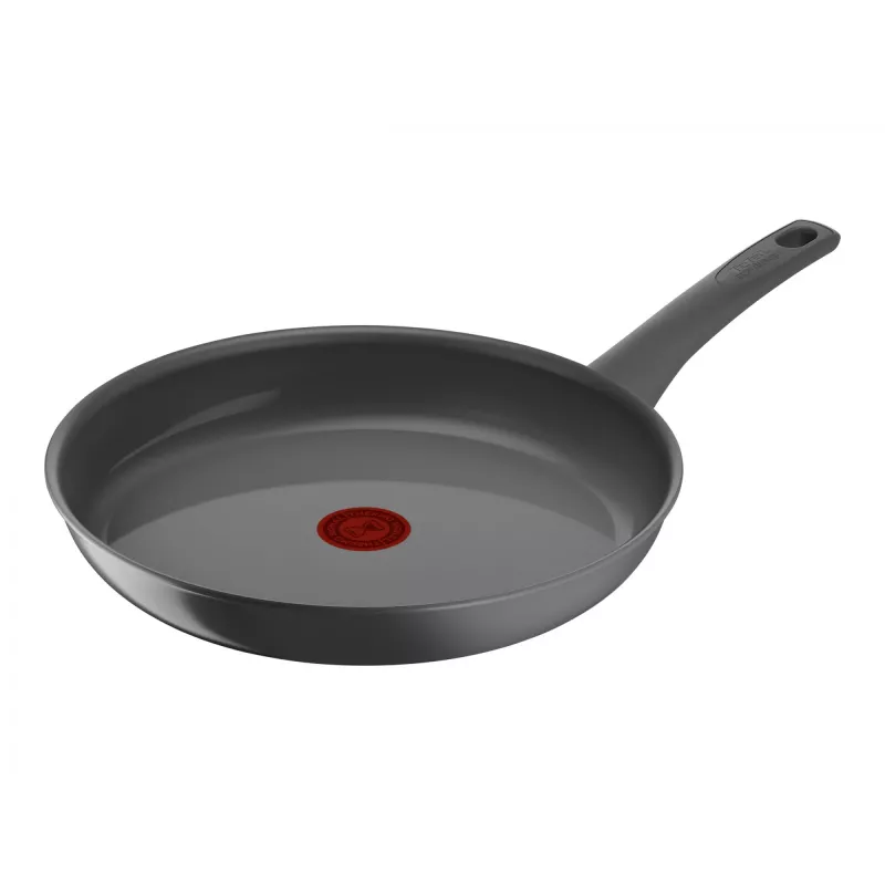Bratpfanne Tefal C4260643, 28 cm Durchmesser, induktionsgeeignet, fester Griff, grau