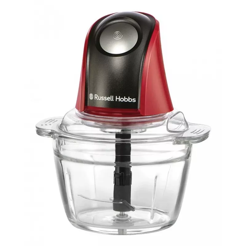 Russell Hobbs 27130-56 elektrischer Zerkleinerer 0,5 L 200 W Schwarz, Rot, Transparent