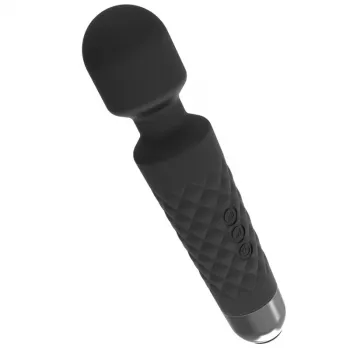 Klitoris-Massagegerät Erolab Wand-M Schwarz — wiederaufladbar, wasserdicht