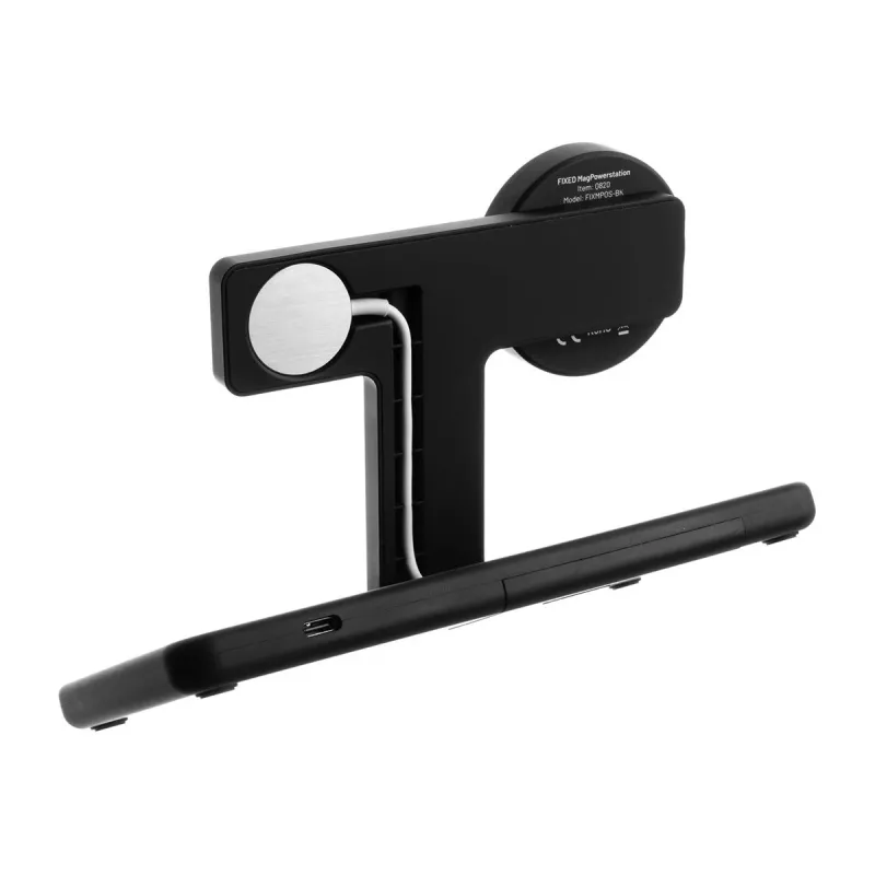 Fixed | MagPowerstation 3-in-1 kabellose Ladestation mit MagSafe-Halterung | FIXMPOS-BK | Schwarz