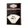 Einweg-Papierkaffeefilter MOCCAMASTER Tassengröße 1 — 80 Stück, weiß