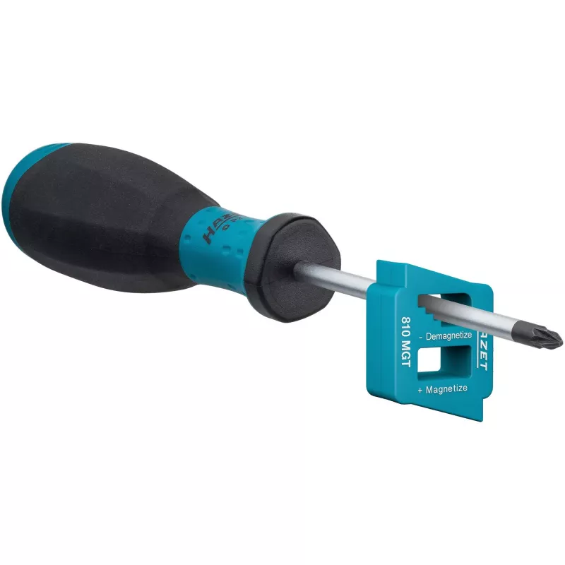 Hazet Magnetisierer/Entmagnetisierer 810MGT – kompaktes Handwerkzeug zum Magnetisieren und Entmagnetisieren von Spitzen