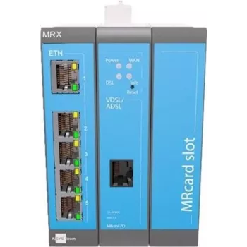 xDSL-Router INSYS icom MRX3 DSL-B mit Fast Ethernet 10/100 Mbit/s, BGP/OSPF/RIP-Routing, IPSec-VPN, RADIUS-Authentifizierung
