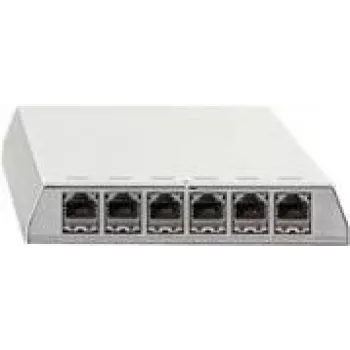 Patch-Panel Rutenbeck PP-Cat.6A iso-6 Ap rw geschirmt 6x RJ-45