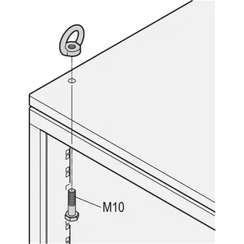 SCHROFF HEBEÖSEN-SET M10 4 STÜCK - Rack-Zubehör (20117080)