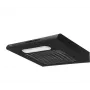 Einbau-Dunstabzugshaube MPM MPM-61-PX-73, schwarzer Edelstahl, 600×190×560 mm, 175 m³/h, Aktivkohlefilter