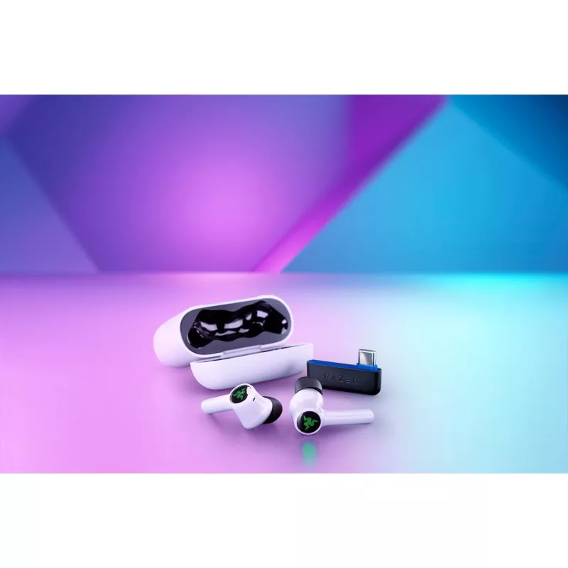 Razer Hammerhead HyperSpeed Kopfhörer Kabellos In-Ear Gaming Bluetooth Weiß