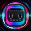 Tragbarer Lautsprecher MANTA SPK0601B100, 100 W, Bluetooth, Karaoke, drahtloses Mikrofon, Akku, Equalizer, Disco-Beleuchtung