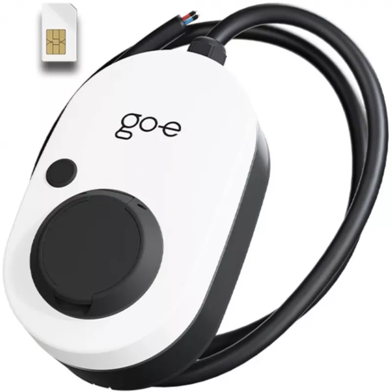 Charger Gemini 2.0, 22 kW (32A 3-phasig), Wallbox Weiß/Schwarz, ohne Kabel, 4G/LTE