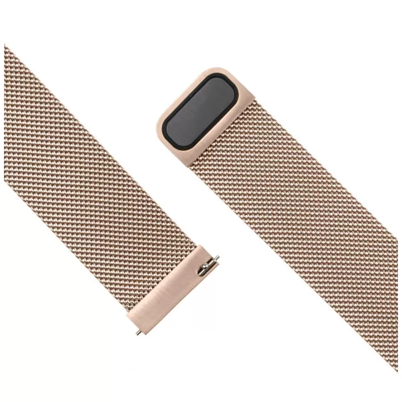 Uhrenarmband FIXED Mesh Strap Fixed 18mm Edelstahl Schnellwechsel Gold