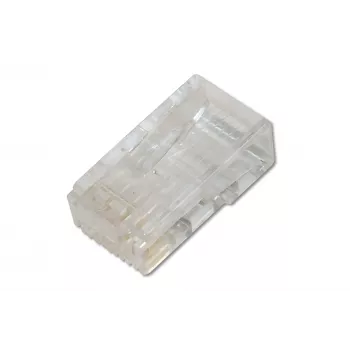 Digitus CAT 6A Modularstecker für Rundkabel, geschirmt, 100 Stück, RJ-45 Stecker