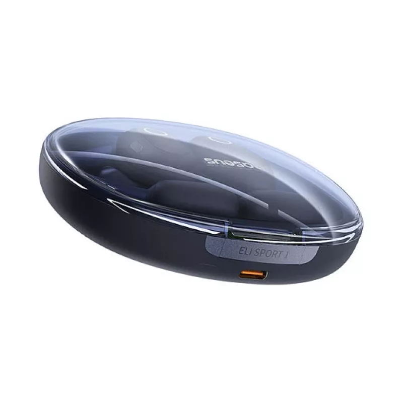 Baseus Eli Sport 1 Open-Ear TWS Cosmic Schwarz USB-Kabel
