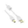 Microconnect USBAB2WF USB-Kabel USB 2.0 2 m USB A USB B Weiß