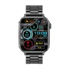 Smartwatch Colmi P80 Stahl Schwarz mit Bluetooth und Herzfrequenzmesser