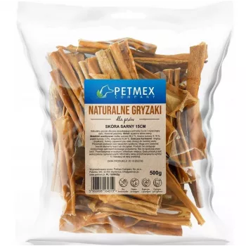 Hundekausnack PETMEX Rehfell 15 cm 500 g — getrockneter Kausnack aus Rehfell
