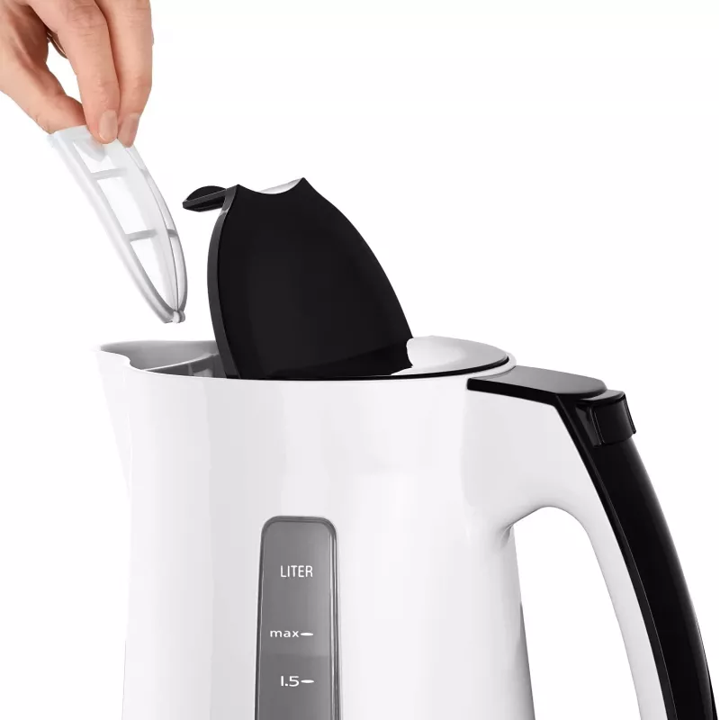 Elektro-Wasserkocher Melitta Enjoy Aqua 1,7 L 2400 W Schwarz Weiß