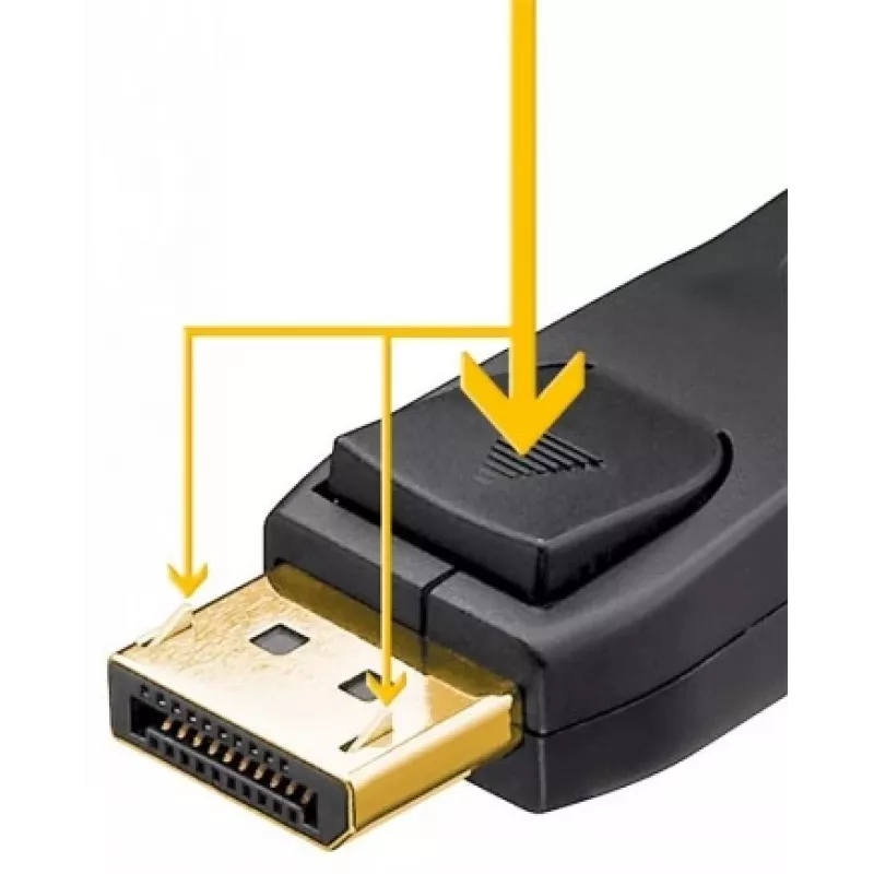 Goobay DISPLAYPORT-KAAPELI 1.4, 5M, 32,4 GBit/s, 8K@60Hz/4K@240Hz