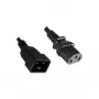Microconnect PE030620 Stromkabel Schwarz 2 m C13-Kupplung C20-Kupplung