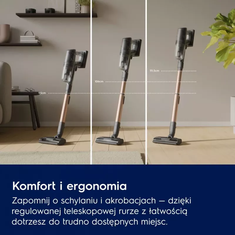 Electrolux EP82AB25UG Stielstaubsauger/Elektrobesen Akku Trocken Zyklonisch Beutellos 0,4 l 100 W Grau