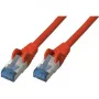 Netzwerkkabel S/CONN Cat6a 0,25 m Rot S/FTP