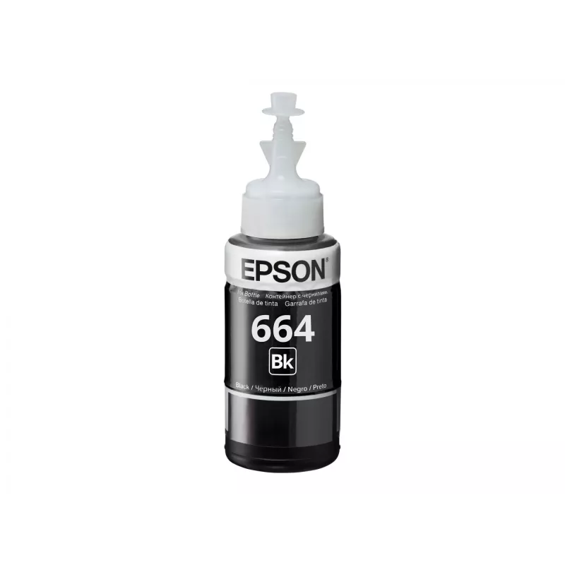 Ink Bottle Epson T6641 70ml Schwarz
