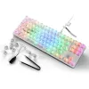 Crystal Shark, Gaming-Tastatur Weiß, DE-Layout, KTT
