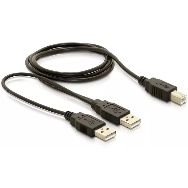 USB-Kabel DeLOCK USB-B/USB-A Kabel 1 m Schwarz