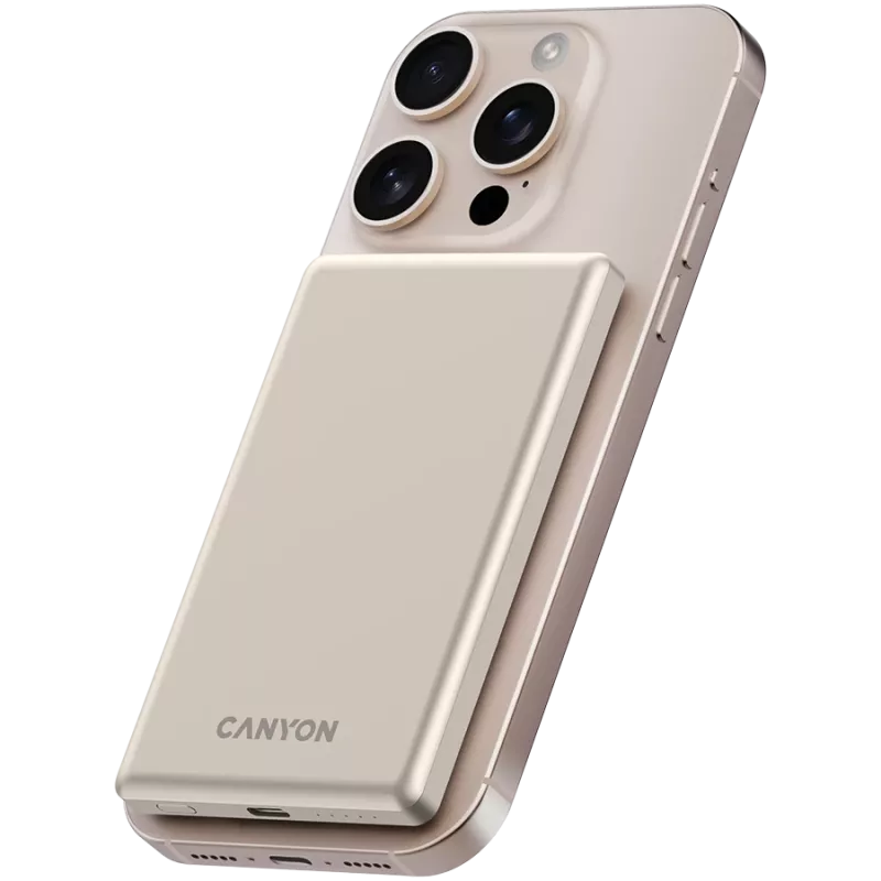 Canyon OnPower 505 - Powerbank - 5.000 mAh - in USB-C - out USB-C PD 20W + Wireless Magnet 1