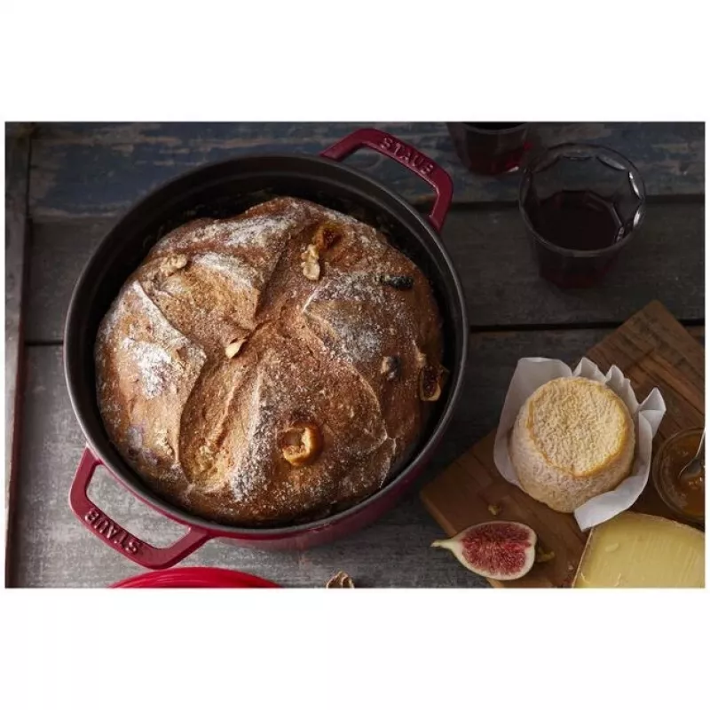 Einzeltopf Staub Cocotte 24 cm Kirsche