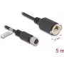 Netzwerkkabel DeLOCK M12-Kabel D-codiert 4-polig Buchse auf RJ45 Cat5e 5 m Schwarz