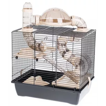 INTER-ZOO Rocky + Terrace beige - Käfig für einen Hamster