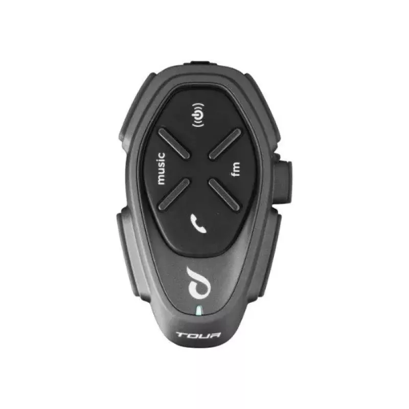 Motorrad-Intercom INTERPHONE TOUR HD, 2 Stk., Bluetooth 4.0, Reichweite 1500 m, bis zu 20 h Akkulaufzeit, schwarz
