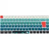 Tastatur Sharkoon SKILLER SGK50 S3 Design Bundle D1 grau-grün rot — kabelgebundene Gaming-Tastatur, kompaktes Layout