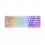 Tastatur White Shark RONIN Weiß USB QWERTY 68 Tasten LED