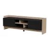 Cama RTV PORTO 2D Schrank 150x38x50 Eiche/schwarz