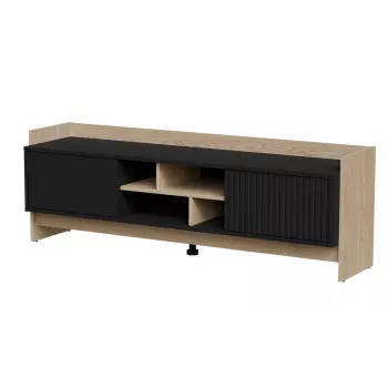 Cama RTV PORTO 2D Schrank 150x38x50 Eiche/schwarz