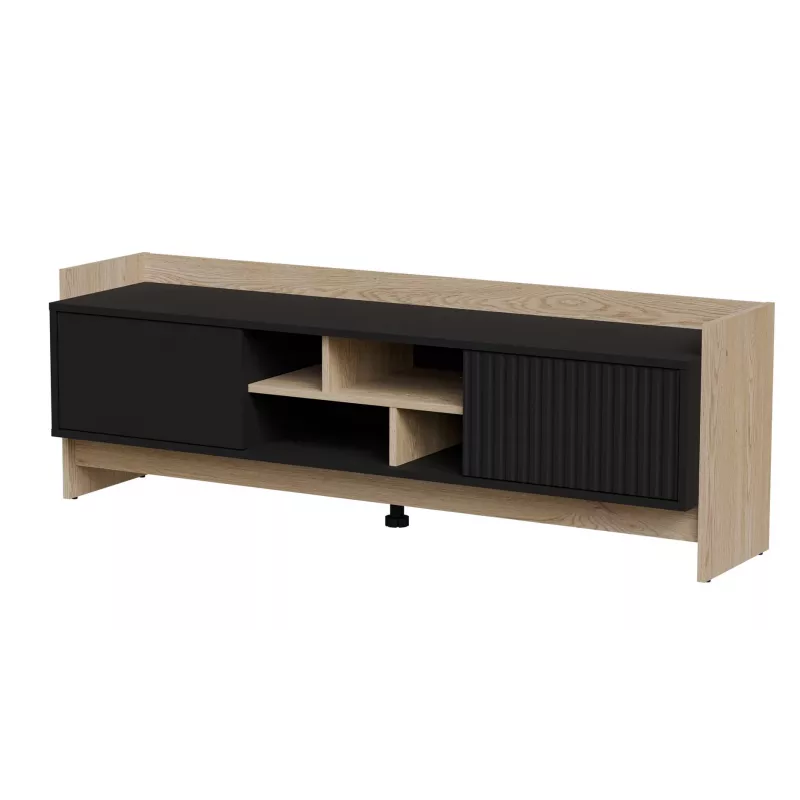 Cama RTV PORTO 2D Schrank 150x38x50 Eiche/schwarz