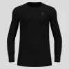 Odlo BL TOP Rundhalsausschnitt langarm ACTIVE WARM ECO Herren-T-Shirt, Größe M, schwarz