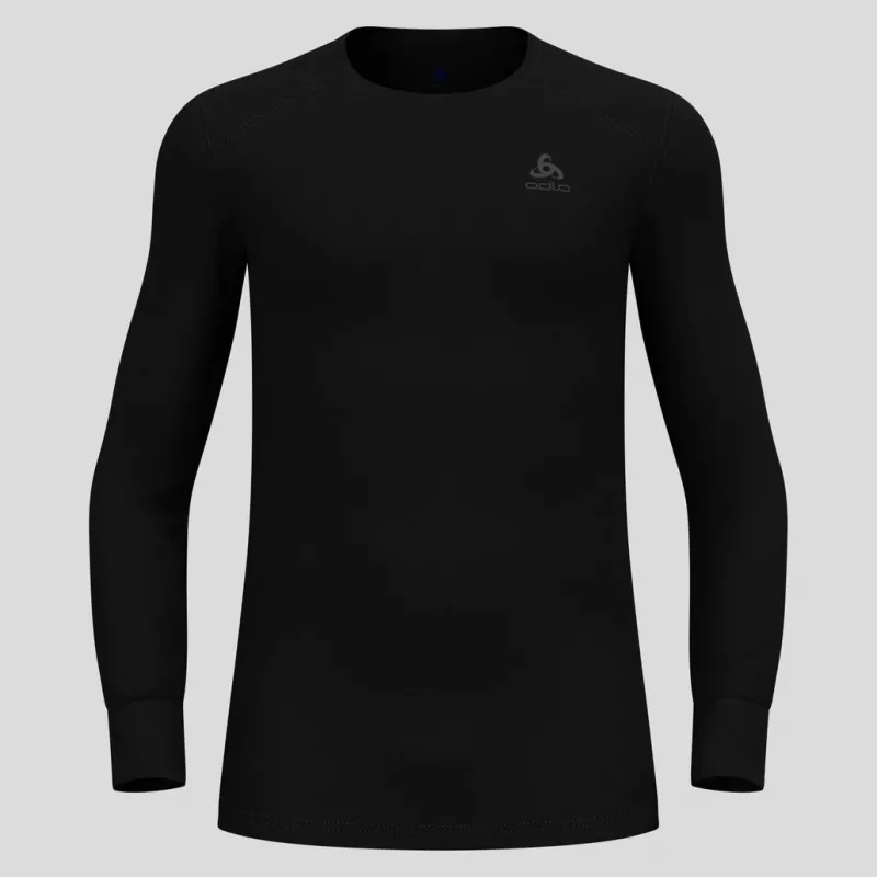 Odlo BL TOP Rundhalsausschnitt langarm ACTIVE WARM ECO Herren-T-Shirt, Größe M, schwarz