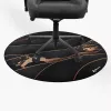 Bodenschutzmatte Arozzi Zona Round Floor Pad – Schwarz/Gold, runde Schutzmatte für Fußböden