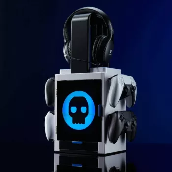 Numskull Games PS5 Inspired Gaming Locker, Diskettenhalter für Spiele, PlayStation 5, Grau, Kabelgebunden, 1 Stück(e)