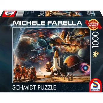 Puzzle schmidt spiele Michele Farella 1000 Teile — Weltraumreise-Illustration
